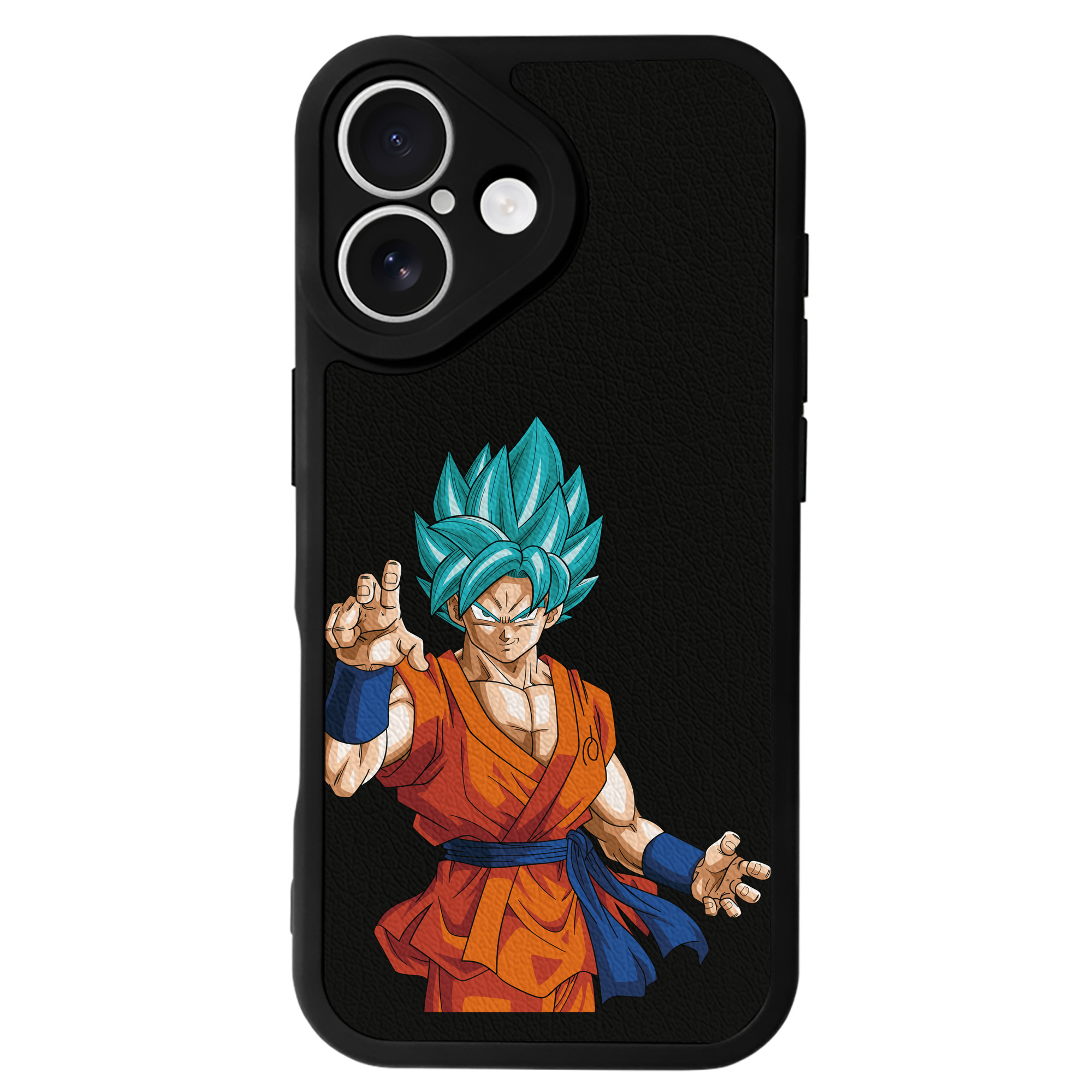 （画像用） ドラゴンボール 孫悟空（そん ごくう）Son Goku カカロット DRAGON BALL Kakarotto 【iPhone 16シリーズ対応】シリコンスマホケース（レザー調） 材質：シリコン